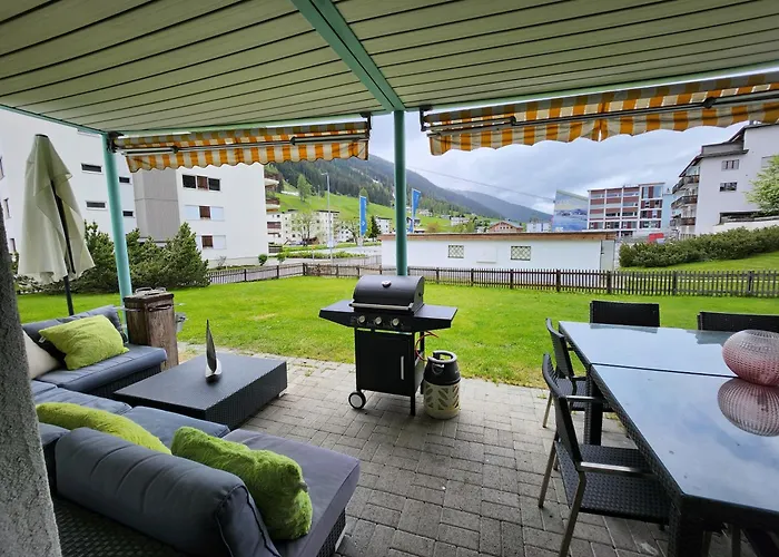 Fuer 8 Pers Neben Talstation Jakobshorn Skipiste 3 Schlafzimmer Privater Garten Vollausgestattete Kueche Appartamento Davos